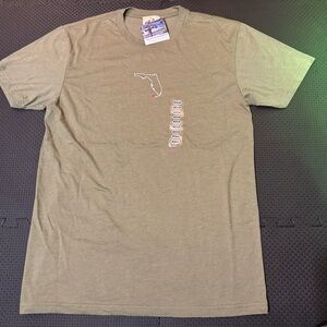 Florida Map Olive T-Shirt